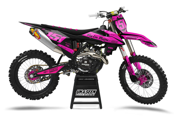KTM Troylee Pink Graphic Kit - SX SXF XC XCF EXC EXCF Models | All Years