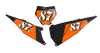 KTM Number Background Decals - Scribe