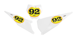KTM Round Number Plate Background Decals - SX SXF XC XCF EXC EXCF Models | All Years