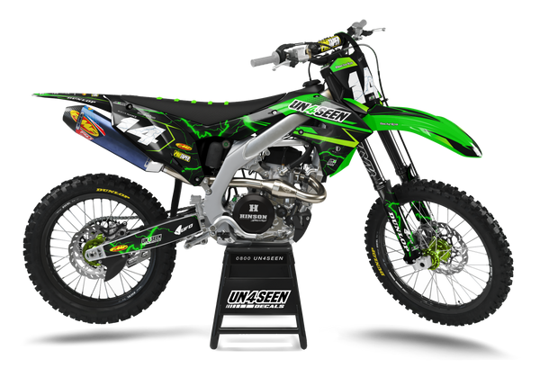 Kawasaki Shookz Graphic Kit - KK KXF KDX KLX Models | All Years