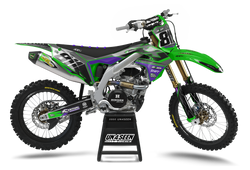 Kawasaki Bitfit Purp Graphic Kit - KK KXF KDX KLX Models | All Years