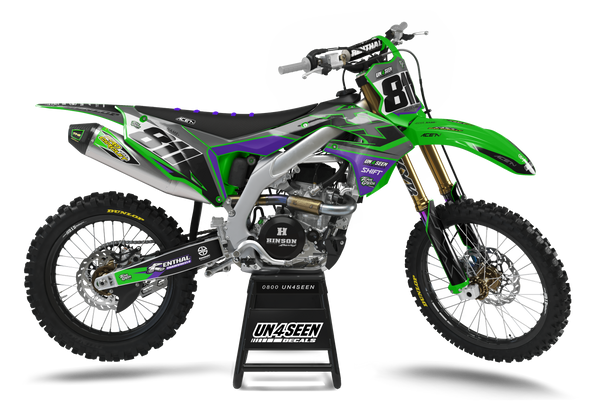 Kawasaki Bitfit Purp Graphic Kit - KK KXF KDX KLX Models | All Years