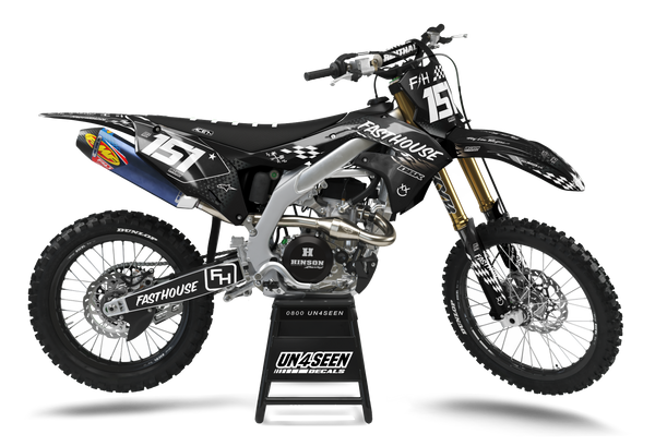 Kawasaki Fasthouse Stealth Graphic Kit - KK KXF KDX KLX Models | All Years