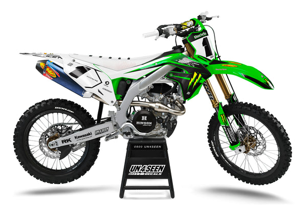 Kawasaki Boltz Green Graphic Kit - KK KXF KDX KLX Models | All Years