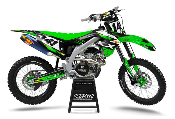 Kawasaki Wells Graphic Kit - KK KXF KDX KLX Models | All Years