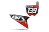 Honda Number Background Decals - Race