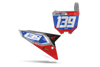 Honda Number Background Decals - Race