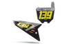 Honda Number Background Decals - Slim