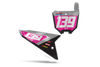 Honda Number Background Decals - Slim