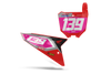 Honda Number Background Decals - Race