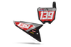 Honda Number Background Decals - Slim