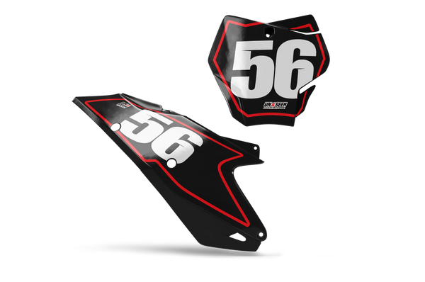 Gasgas Boarder Number Plate Background Decals -MC EC ES EX Models | All Years