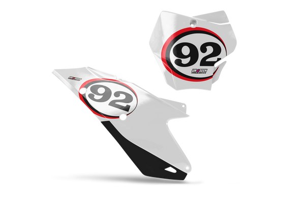 Gasgas Shear Number Plate Background Decals -MC EC ES EX Models | All Years