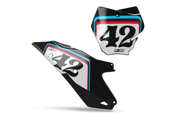 Gasgas Stack Number Plate Background Decals -MC EC ES EX Models | All Years