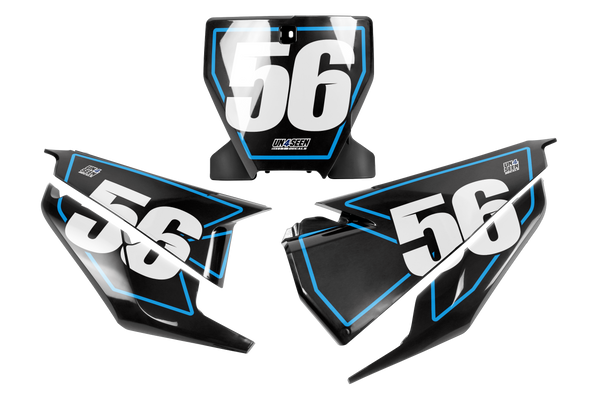 Husqvarna Boarder Number Plate Background Decals -  TC FC TE TX FE FS FX Models | All Years