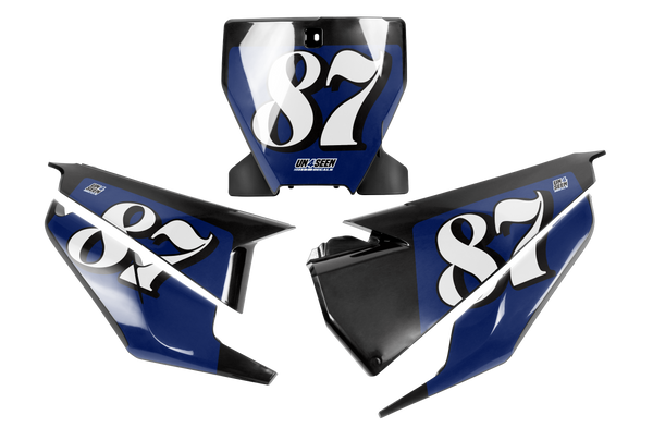 Husqvarna Scribe Number Plate Background Decals -  TC FC TE TX FE FS FX Models | All Years