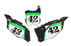 Kawasaki Number Background Decals - Stack