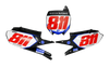Yamaha Number Background Decals - Flack