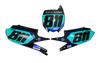 Yamaha Number Background Decals - Flack