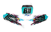 Yamaha Number Background Decals - Quick