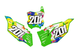 Kawasaki Icecream Number Background - KK KXF KDX KLX Models | All Years