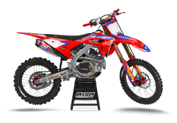 Honda Primitive Red Graphic Kit - CRF CR XR Models | All Years