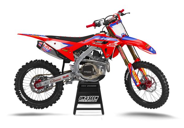 Honda Primitive Red Graphic Kit - CRF CR XR Models | All Years