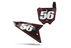 Honda Boarder Number Plate Background Decals - CRF CR XR Models | All Years