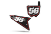 Honda Number Background Decals - Vintage Boarder