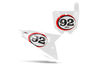Honda Number Background Decals - Vintage Shear