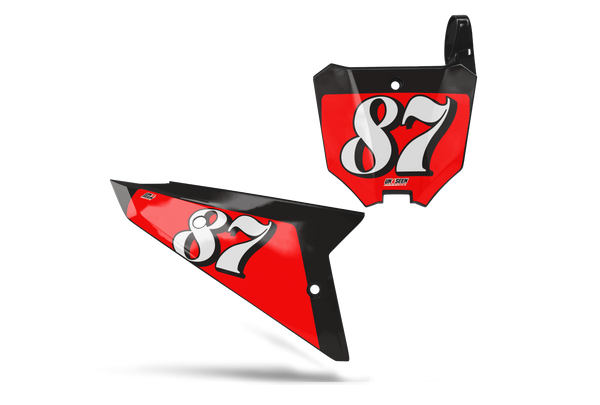 Honda Vscribe Number Plate Background Decals - CRF CR XR Models | All Years