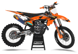 KTM Tee Orange Graphic Kit - SX SXF XC XCF EXC EXCF Models | All Years