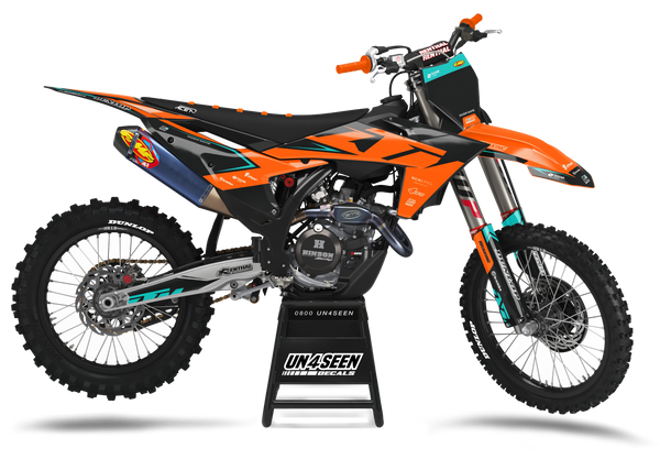 KTM Carbon Orange Graphic Kit - SX SXF XC XCF EXC EXCF Models | All Years
