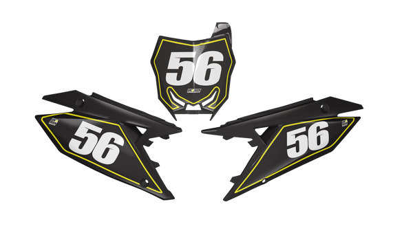 Suzuki Boarder Number Plate Background Decals -RMZ RM RMX DR DRZ JR Models | All Years