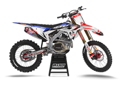 Honda Splendid Blue Graphic Kit - CRF CR XR Models | All Years