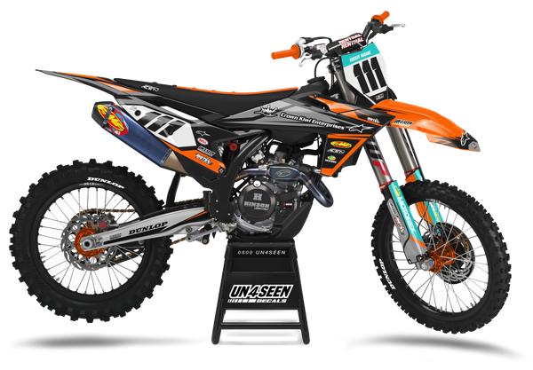 KTM Firm Orange Graphic Kit - SX SXF XC XCF EXC EXCF Models | All Years