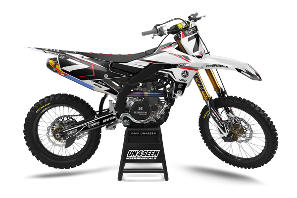 Yamaha Supreme White Graphic Kit - YZ YZF WR TTR PW Models | All Years