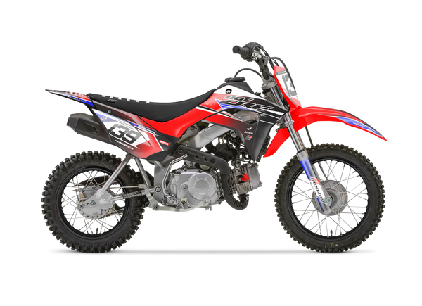 Honda Wings Blue Graphic Kit - CRF CR XR Models | All Years