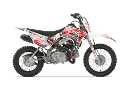 Honda Skulls & Speed Red Graphic Kit - CRF CR XR Models | All Years