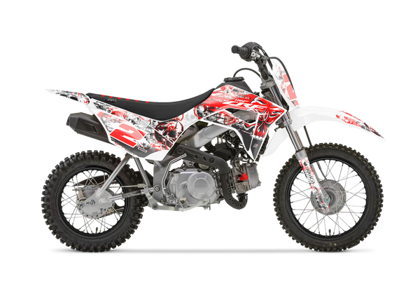 Honda Skulls & Speed Red Graphic Kit - CRF CR XR Models | All Years