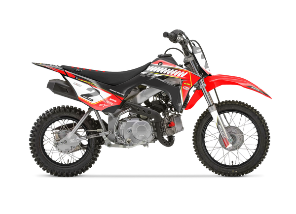 Honda Zip Red Graphic Kit - CRF CR XR Models | All Years