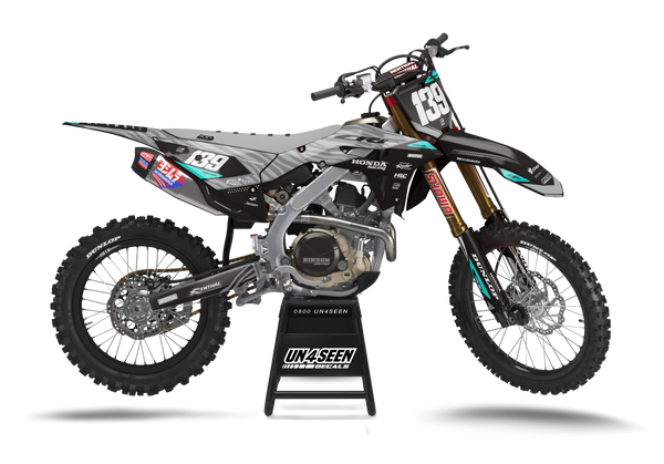 Honda Zebz Grey Graphic Kit - CRF CR XR Models | All Years