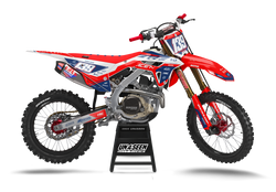 Honda Deft Blue Graphic Kit - CRF CR XR Models | All Years