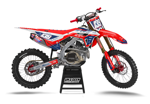 Honda Deft Blue Graphic Kit - CRF CR XR Models | All Years