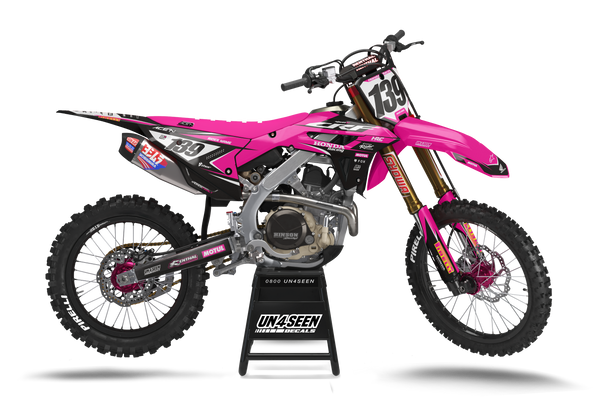 Honda Clipt Pink Graphic Kit - CRF CR XR Models | All Years