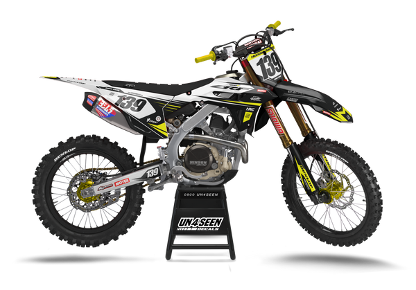Honda Launch Yellow Graphic Kit - CRF CR XR Models | All Years