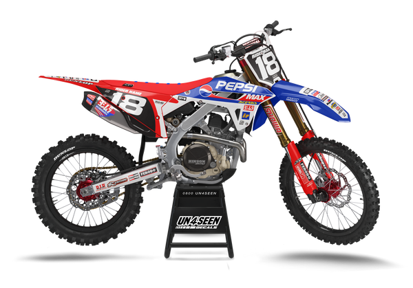 Honda Pepsi Red Graphic Kit - CRF CR XR Models | All Years
