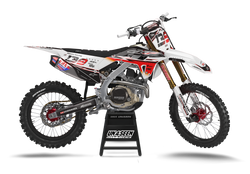 Honda Success White Graphic Kit - CRF CR XR Models | All Years