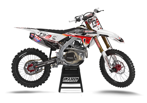 Honda Success White Graphic Kit - CRF CR XR Models | All Years