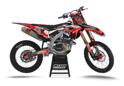Honda Mist Red Graphic Kit - CRF CR XR Models | All Years